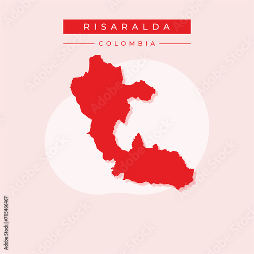 Vector illustration vector of Risaralda map Colombia