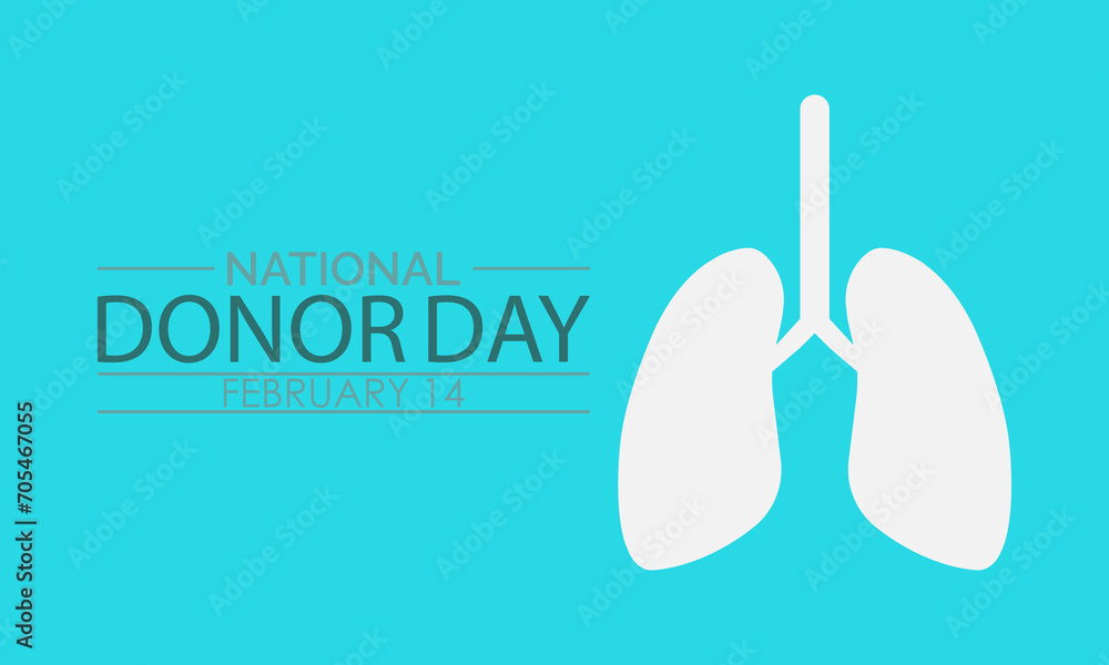 National Donor Day observed every year on february 14. Vector health banner, flyer, poster and social medial template design. National Donor Day observed every year on february 14. Vector health banner, flyer, poster and social medial template design.