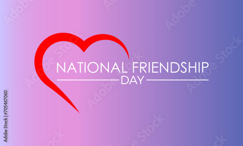 National Friendship Day February celebrated on 11th February. Vector banner, flyer, poster and social medial template design.