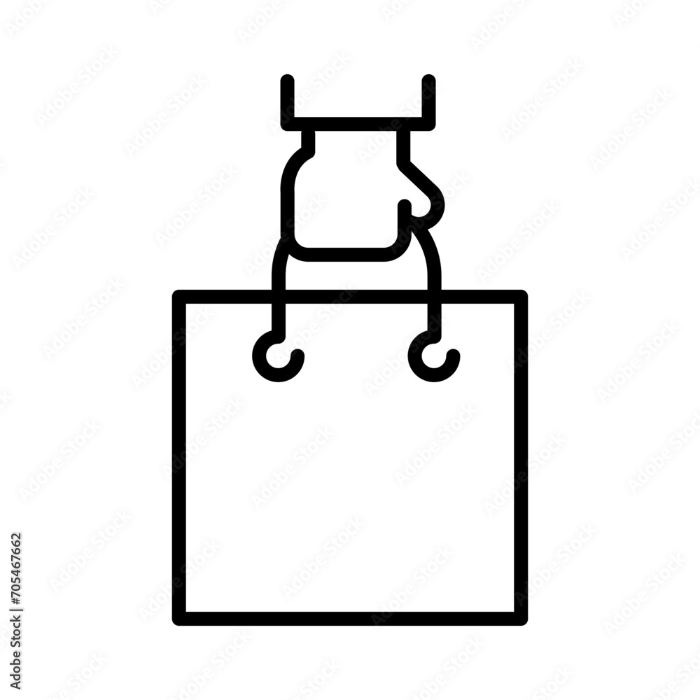 Shopping bag line icon set. Paper market bag linear icons. Grocery bag outline vector signs and symbols collection. Shopping bag line icon set. Paper market bag linear icons. Grocery bag outline vector signs and symbols collection.