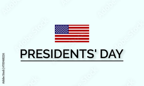 Presidents' Day celebrated every year of 19th February. American federal holidays  Vector banner, flyer, poster and social medial template design.