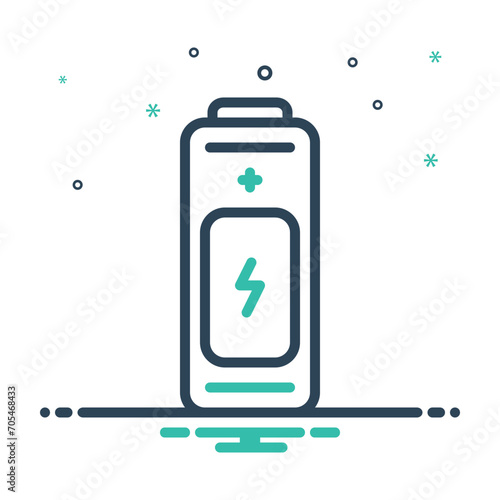 Mix icon for battery
