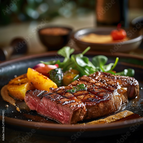 Culinary Masterpiece - Seared Steak with Seasonal Veggies