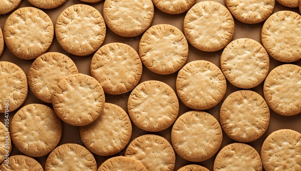 The background of roundish cookies The background of roundish cookies