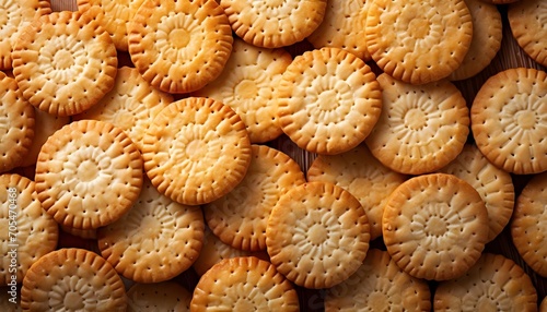 The background of roundish cookies