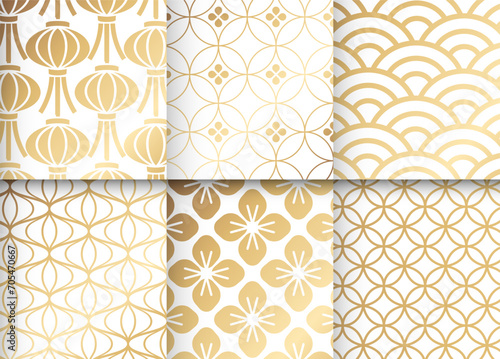 中国の旧正月のパターンセット