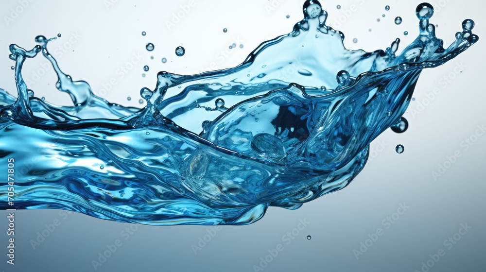 Obraz premium water droplets spilled on the floor
