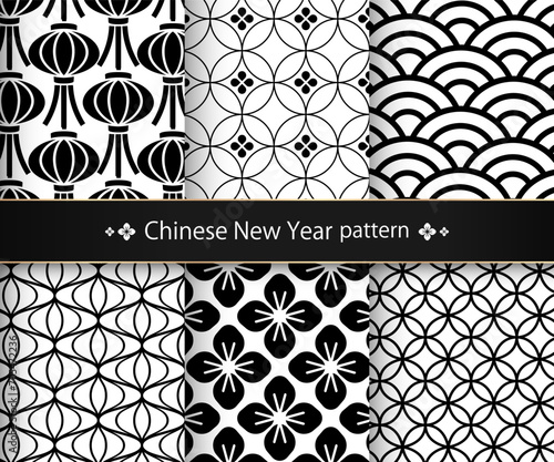 中国の旧正月のパターンセット