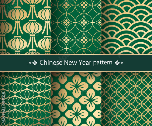 中国の旧正月のパターンセット