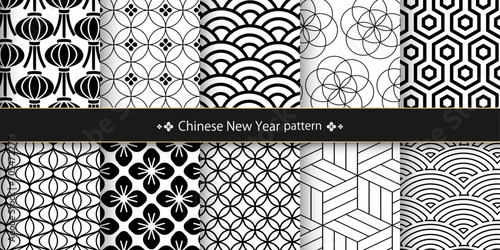 中国の旧正月のパターンセット