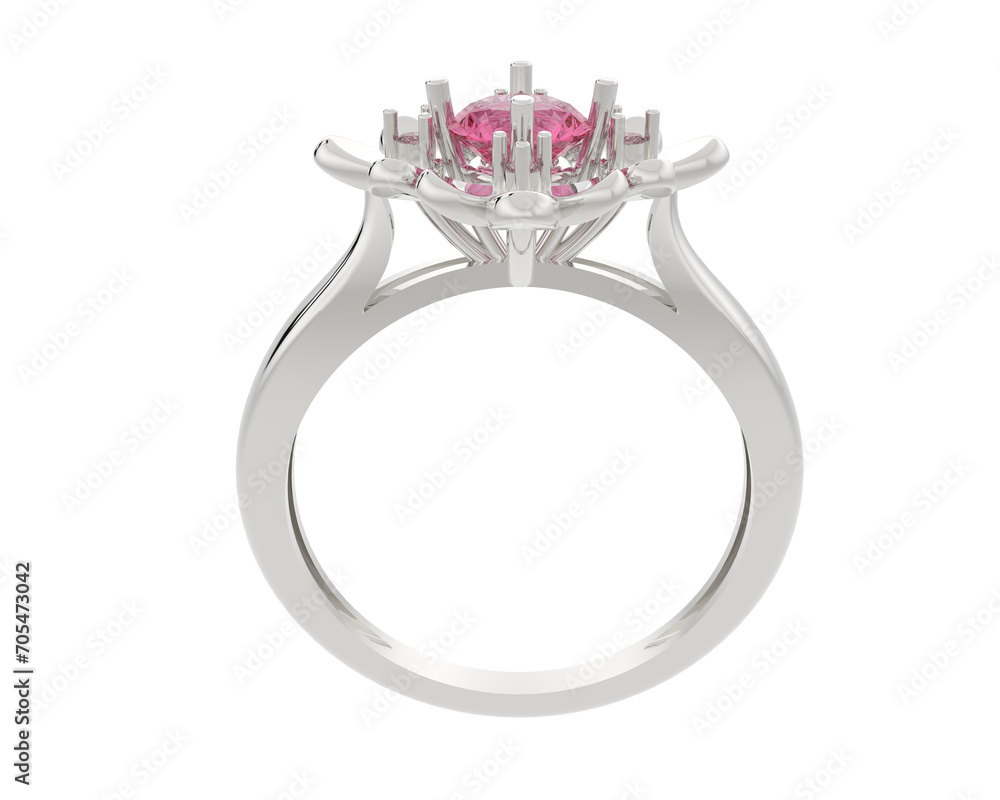Jewelry isolated on background. 3d rendering - illustration Jewelry isolated on background. 3d rendering - illustration