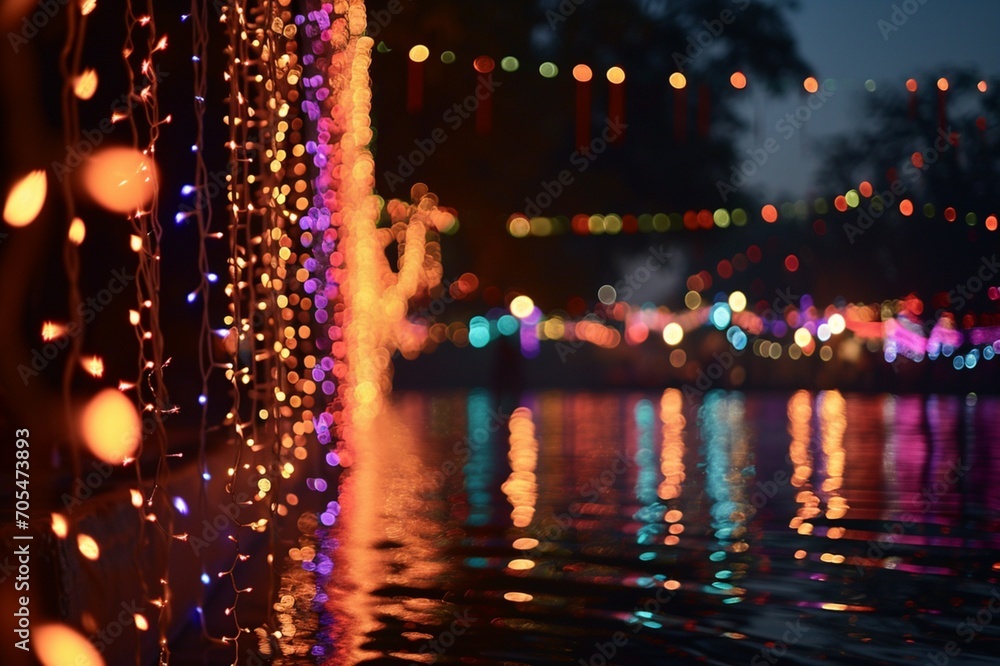 : A Tapestry of Lights at a Diwali Fireworks Display