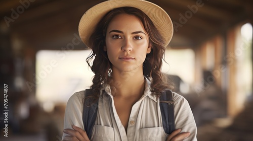 Cropped portrait of an attractive young female farmer standing with her arms crossed 