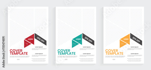 A4 annual report book cover design. Minimal style flyers and journal templates. New graphics brochure, company profile, and paperback planning design.