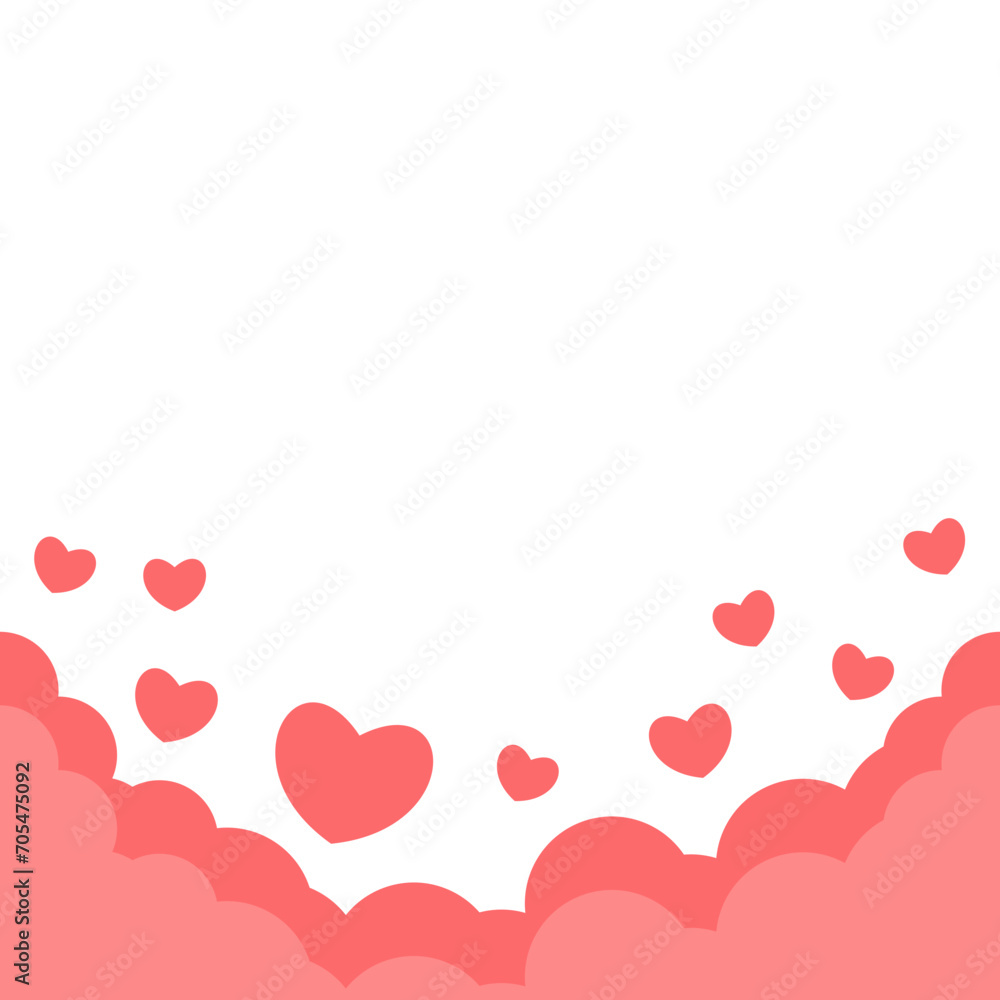 Valentine Cloud Footer