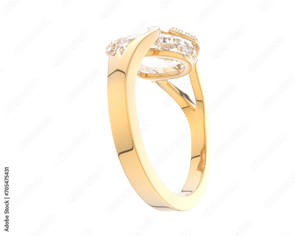 Jewelry isolated on background. 3d rendering - illustration Jewelry isolated on background. 3d rendering - illustration
