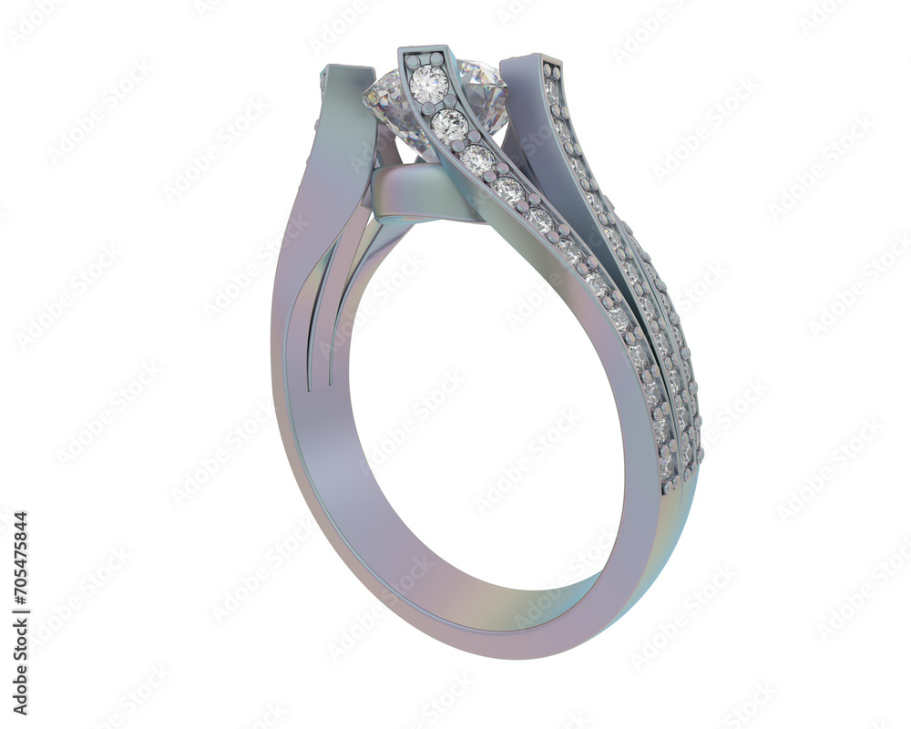 Jewelry isolated on background. 3d rendering - illustration Jewelry isolated on background. 3d rendering - illustration