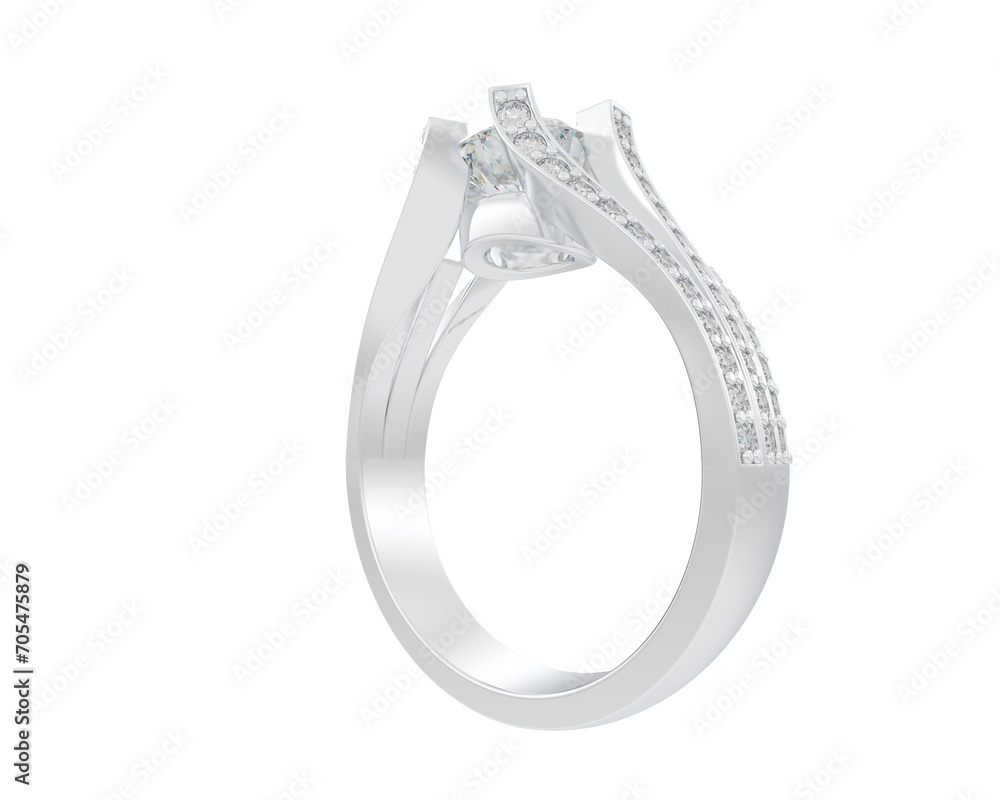 Jewelry isolated on background. 3d rendering - illustration Jewelry isolated on background. 3d rendering - illustration