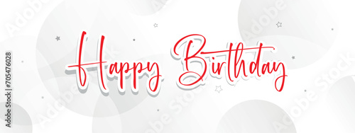 Photography happy birthday with cool font