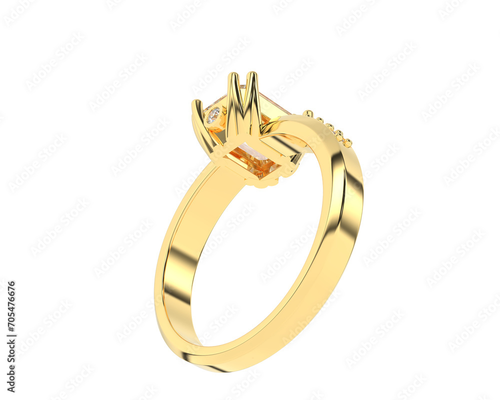 Jewelry isolated on background. 3d rendering - illustration Jewelry isolated on background. 3d rendering - illustration