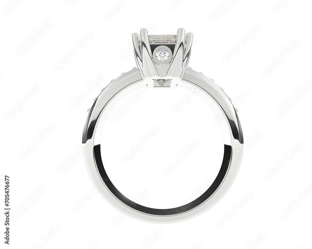 Jewelry isolated on background. 3d rendering - illustration Jewelry isolated on background. 3d rendering - illustration