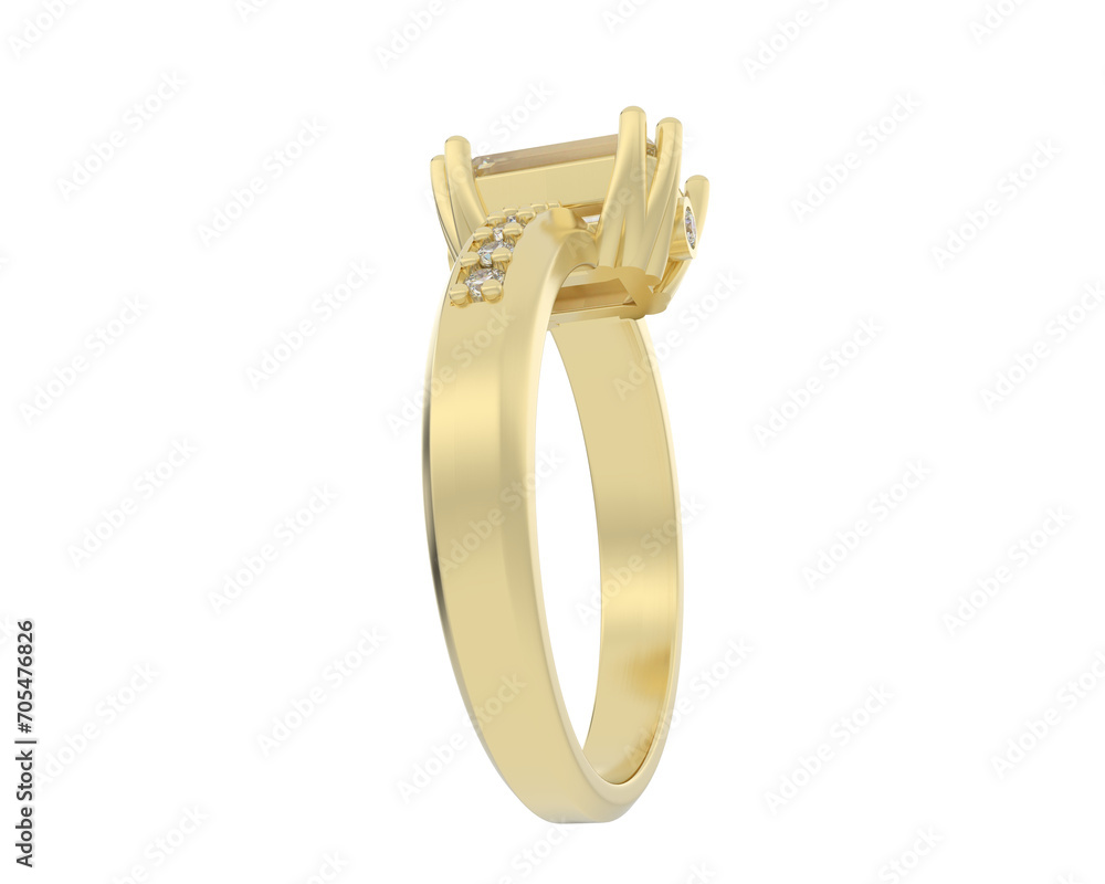Jewelry isolated on background. 3d rendering - illustration Jewelry isolated on background. 3d rendering - illustration