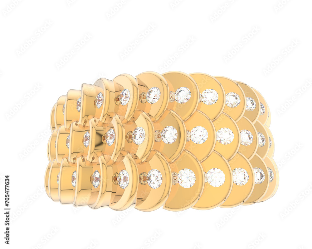 Jewelry isolated on background. 3d rendering - illustration Jewelry isolated on background. 3d rendering - illustration