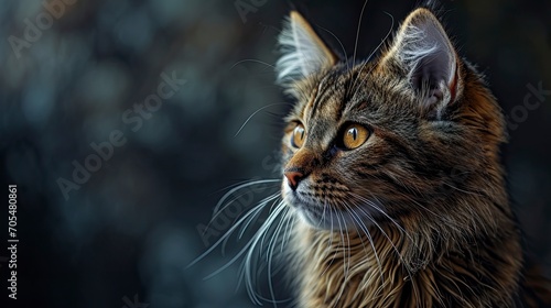 Studio Portrait Tabby Cat Standing On, Desktop Wallpaper Backgrounds, Background HD For Designer