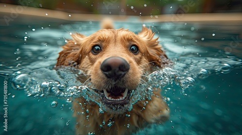 Underwater Funny Photo Golden Labrador Retriever, Desktop Wallpaper Backgrounds, Background HD For Designer