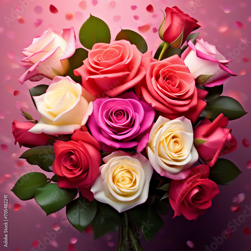 Happy Valentine day  flowers  love  valentine