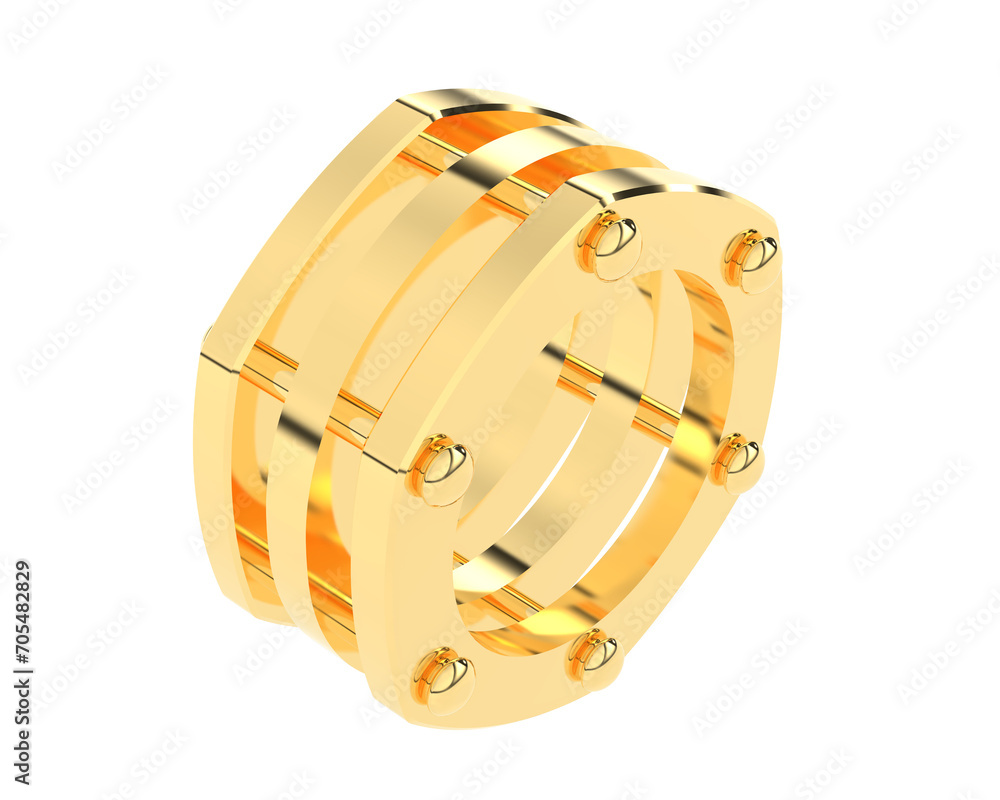 Jewelry isolated on background. 3d rendering - illustration Jewelry isolated on background. 3d rendering - illustration