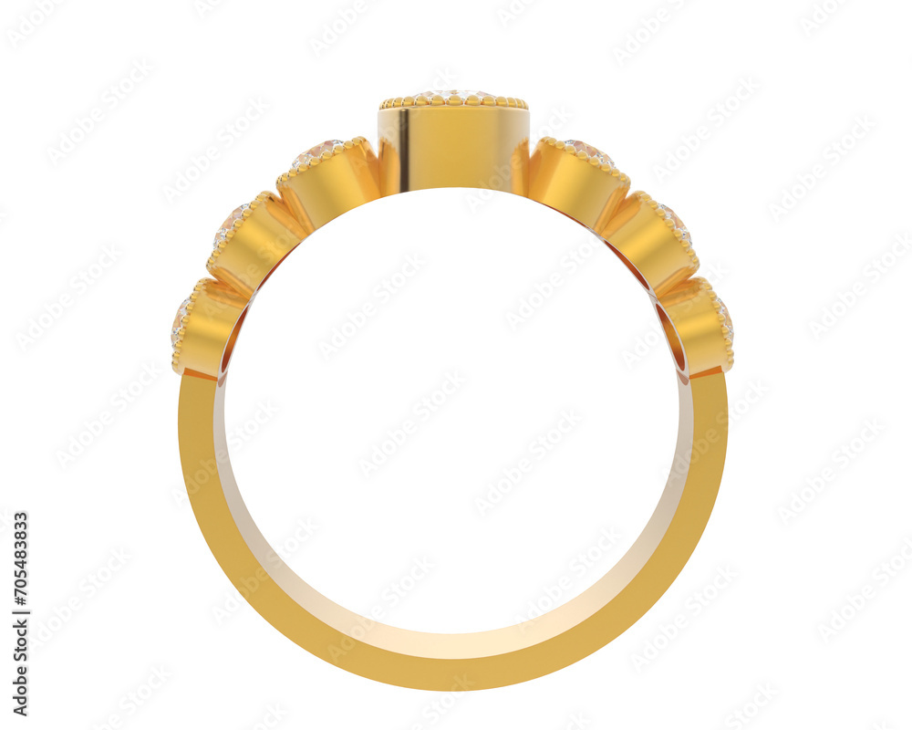 Jewelry isolated on background. 3d rendering - illustration Jewelry isolated on background. 3d rendering - illustration