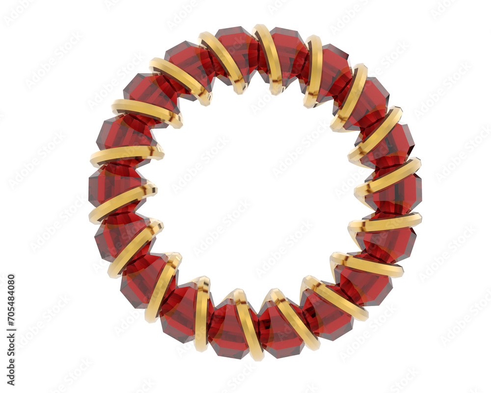 Obraz premium Jewelry isolated on background. 3d rendering - illustration