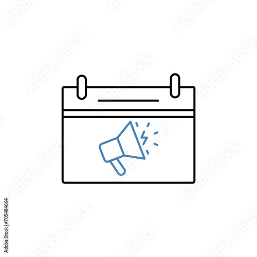 promotion concept line icon. Simple element illustration. promotion concept outline symbol design.