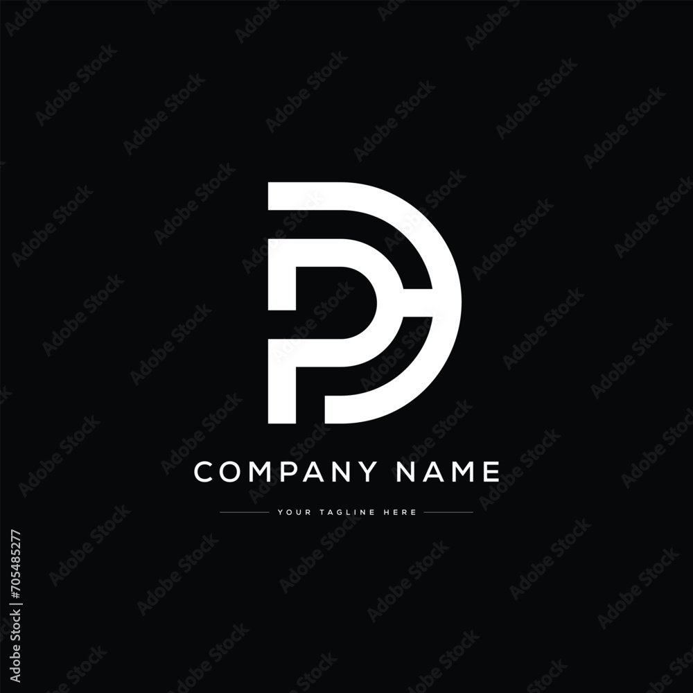 Monogram PD Letter Logo Design. Usable for Business Logo. Logo Element Monogram PD Letter Logo Design. Usable for Business Logo. Logo Element