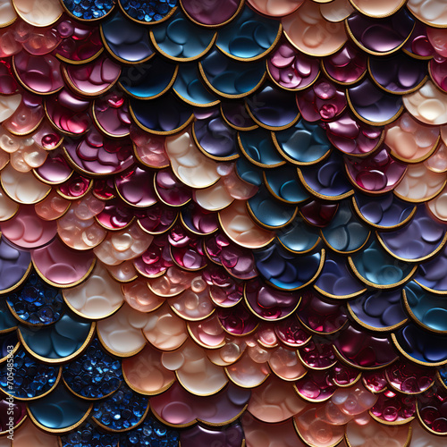 Wallpaper Mural Symphony of Scales: Colorful Mosaics, Colorful,Seamless Pattern Images Torontodigital.ca