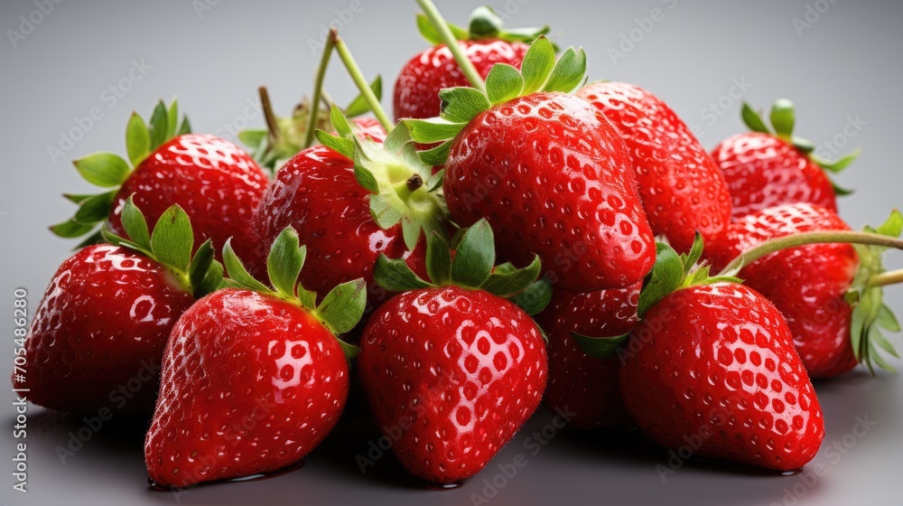 bunch of ripe strawberries bunch of ripe strawberries