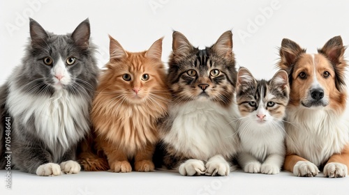 Wallpaper Mural Small Group Pets Cats Dogs Sitting, Desktop Wallpaper Backgrounds, Background HD For Designer Torontodigital.ca