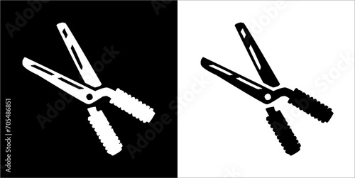 Illustration vector graphics of grass clipper icon photo