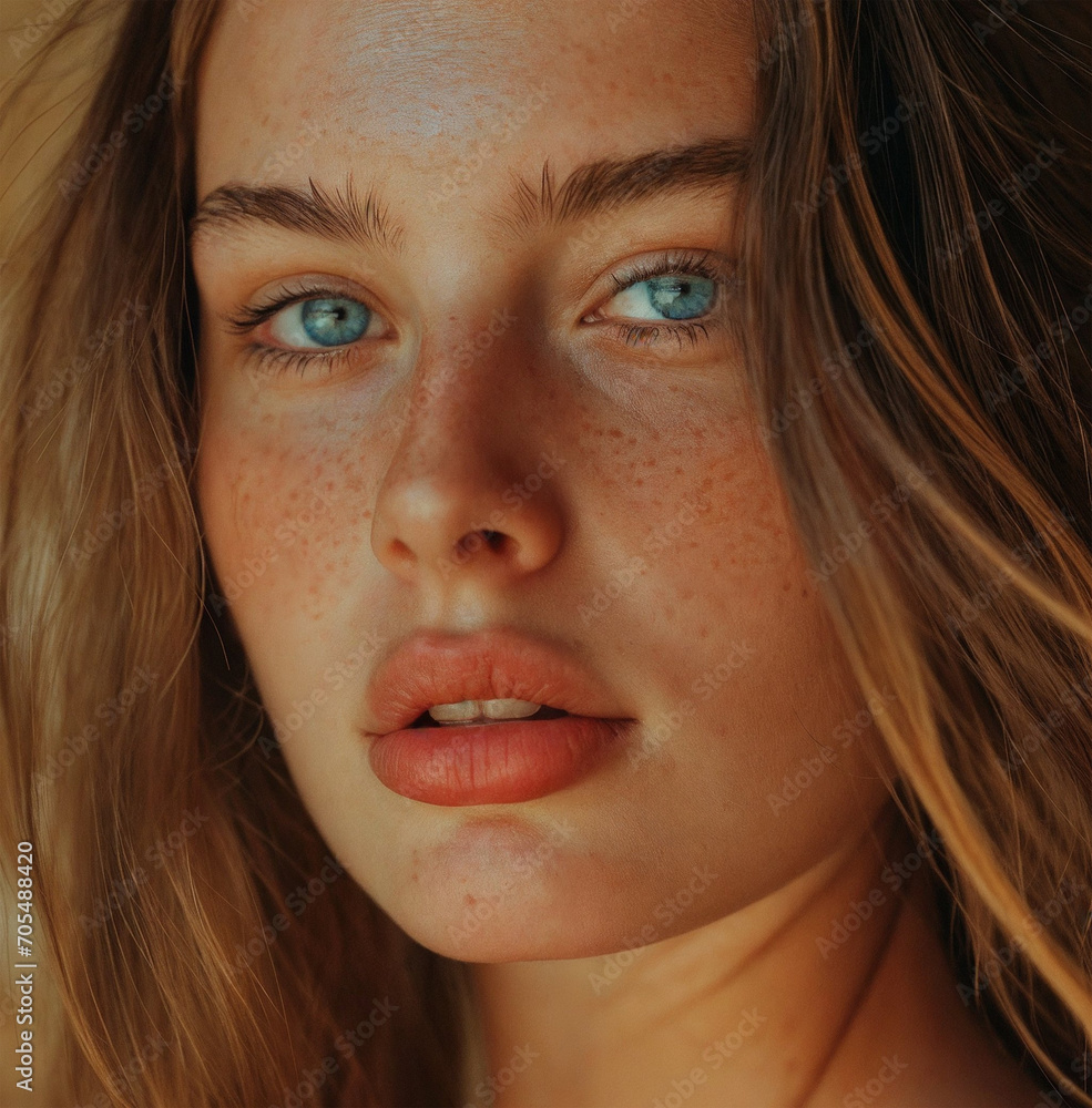 close up portrait of a woman close up portrait of a woman