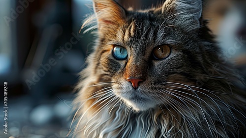 Portrait Cat Dog Looking Camera Front, Desktop Wallpaper Backgrounds, Background HD For Designer