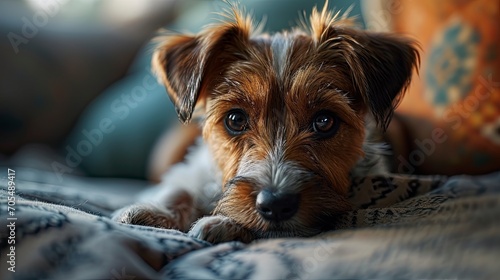 Portrait Cute Playful Puppy Jack Russell, Desktop Wallpaper Backgrounds, Background HD For Designer