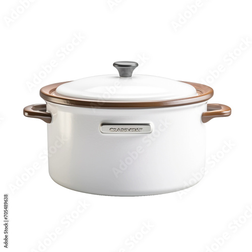 Crock pot isolated on transparent background