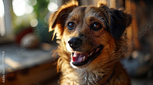 Happy Dog Puppy Winking Eye Smiling  Desktop Wallpaper Backgrounds  Background HD For Designer