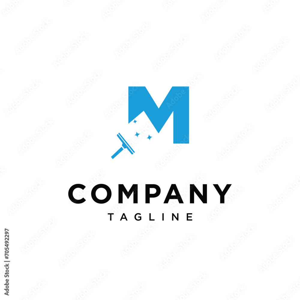 Letter M Glass cleaning logo icon vector template.eps Letter M Glass cleaning logo icon vector template.eps