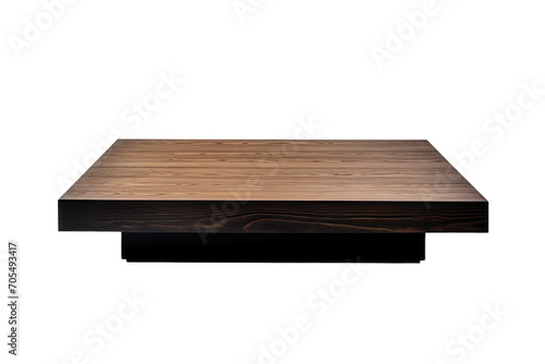 Classic Wooden Coffee Table for Timeless Decor Isolated on Transparent Background