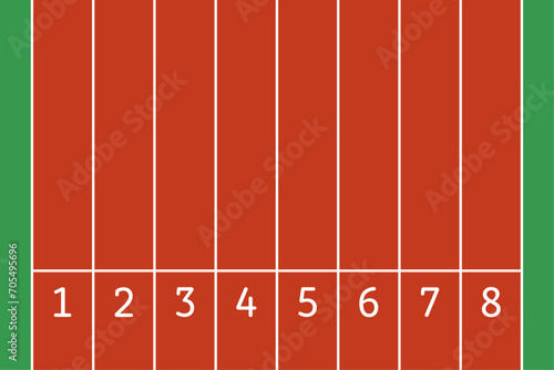 陸上トラックのレーン