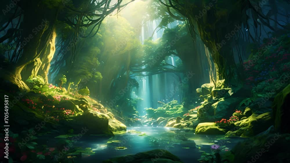 Dive into the depths of an ethereal forest, where rays of sunlight filter through a dense canopy, illuminating a world teeming with life and mystery. Dive into the depths of an ethereal forest, where rays of sunlight filter through a dense canopy, illuminating a world teeming with life and mystery.