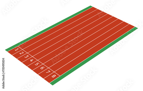 陸上トラックのレーン