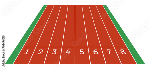 陸上トラックのレーン